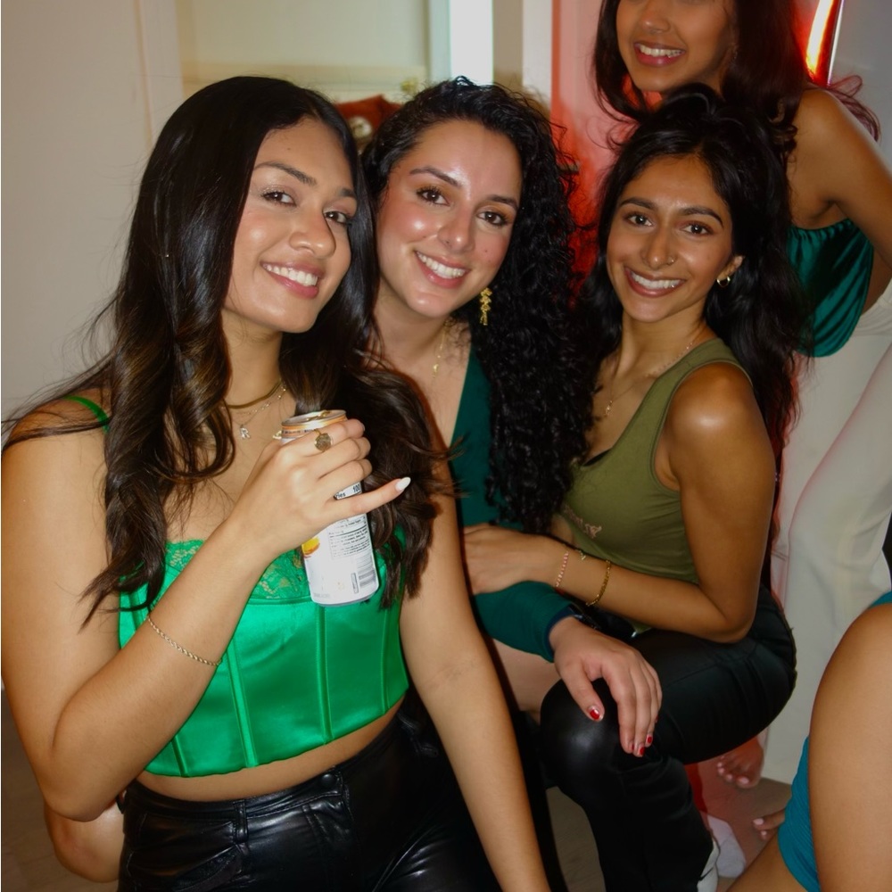 Meshki Green Corset Top